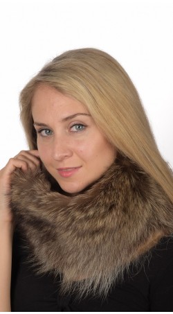 Raccoon Fur Neck Warmer - Large